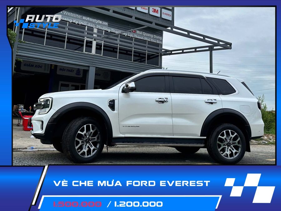 Vè Che Mưa Ford Everest – Bảo Vệ Hiệu Quả, Nâng Tầm Phong Cách