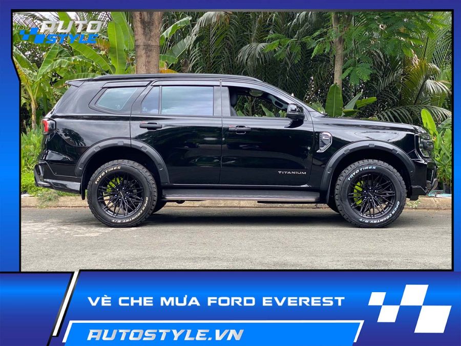 Vè Che Mưa Ford Everest – Bảo Vệ Hiệu Quả, Nâng Tầm Phong Cách
