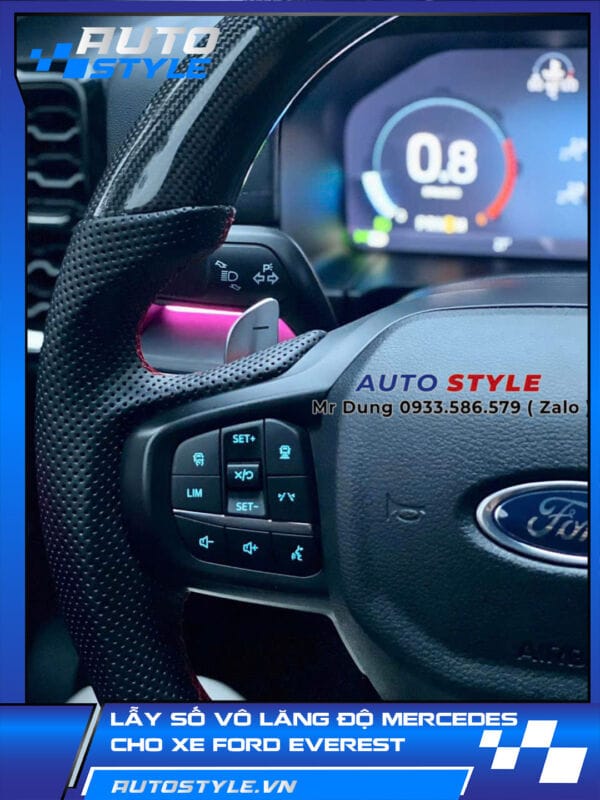 lẫy số vô lăng thể thao phụ tùng mercedes cho Ford Everest