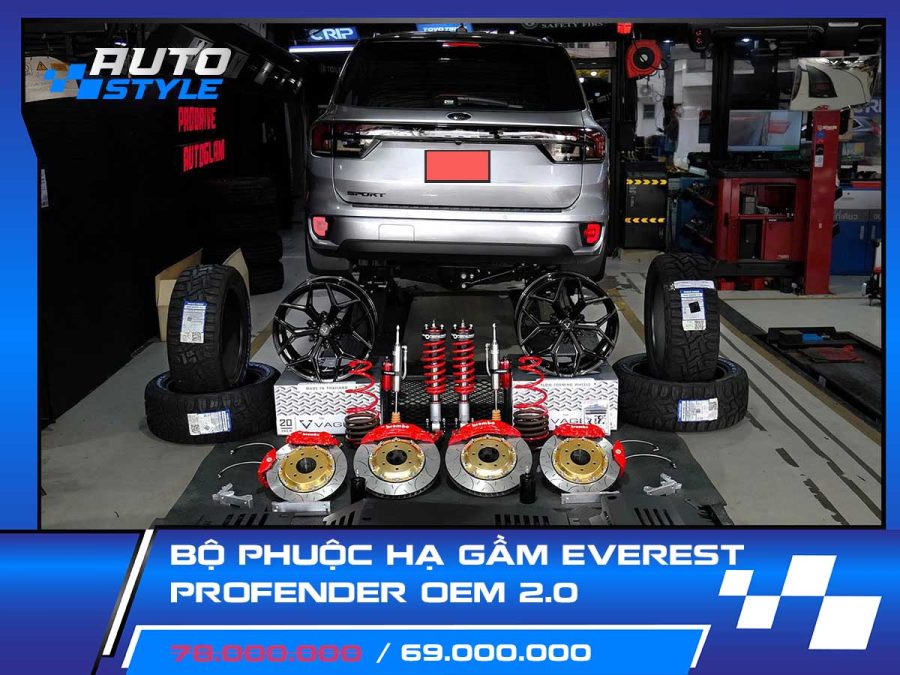 Bộ Phuộc Profender OEM 2.0 – Hạ Gầm Everest Tối Ưu Trải Nghiệm