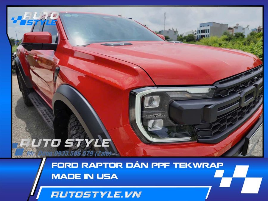 Dán PPF Teckwrap Made in USA cho Ford Raptor