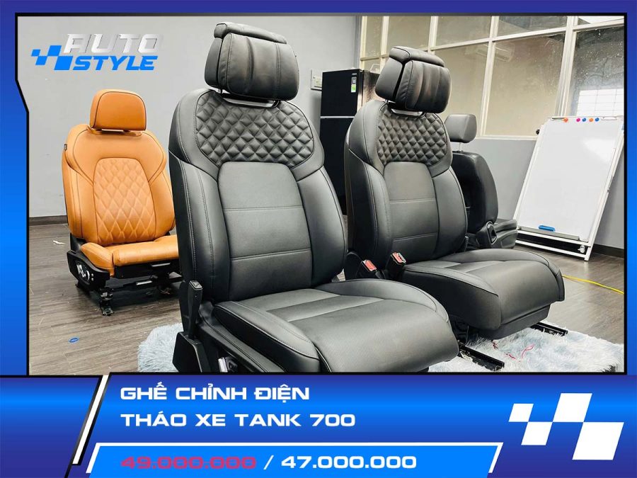 Ghế Chỉnh Điện Tháo Xe Tank 700 – Nội Thất Cao Cấp Cho Ford Everest & Raptor