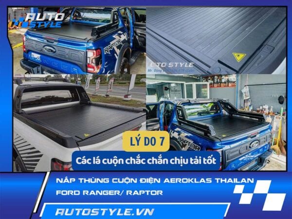 Nắp Thùng Cuộn Điện Aeroklas Thái Lan Cho Ford Ranger & Raptor