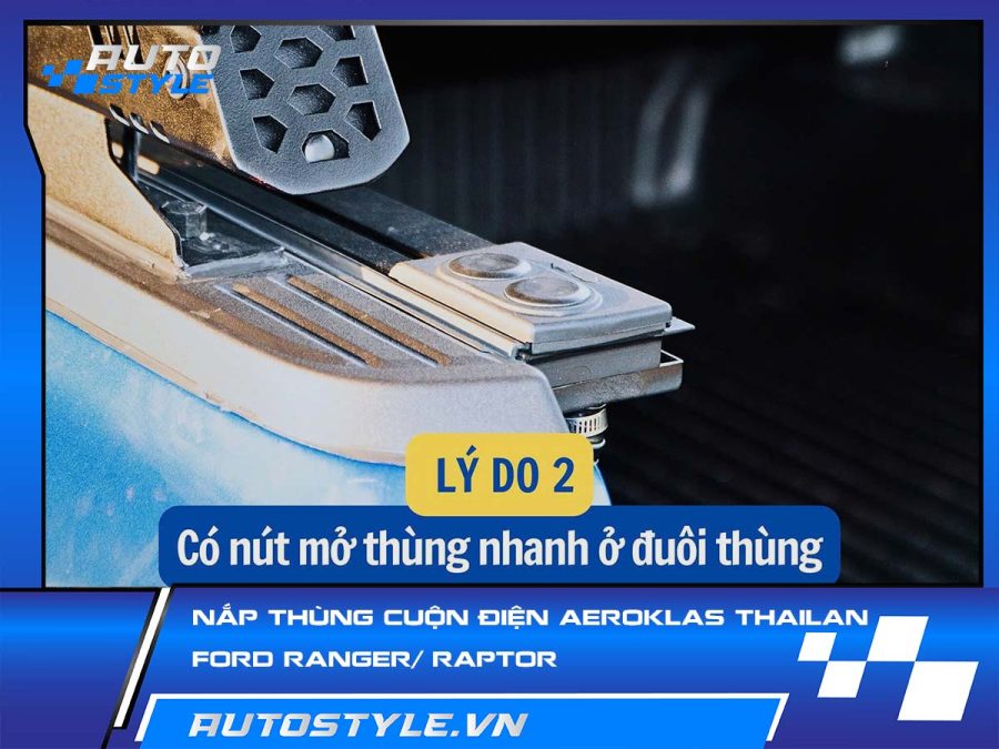 Nắp Thùng Cuộn Điện Aeroklas Thái Lan Cho Ford Ranger & Raptor