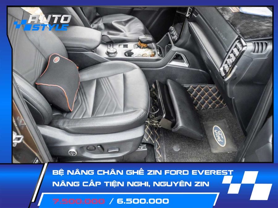 Bệ Nâng Chân Ghế Zin Ford Everest – Nâng Cấp Tiện Nghi, Giữ Nguyên Zin