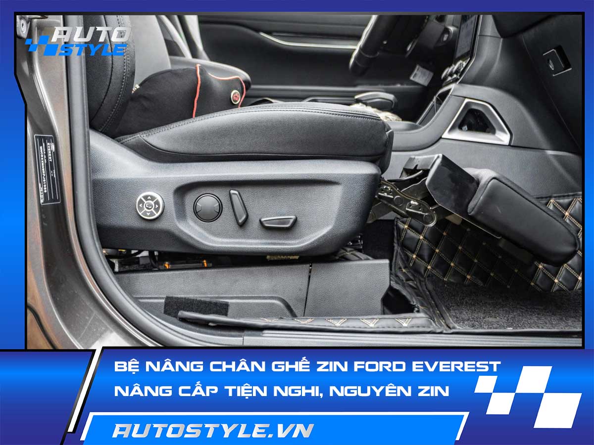 Bệ Nâng Chân Ghế Zin Ford Everest – Nâng Cấp Tiện Nghi, Giữ Nguyên Zin