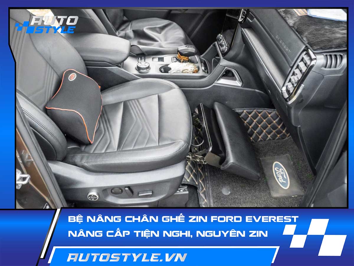 Bệ Nâng Chân Ghế Zin Ford Everest – Nâng Cấp Tiện Nghi, Giữ Nguyên Zin