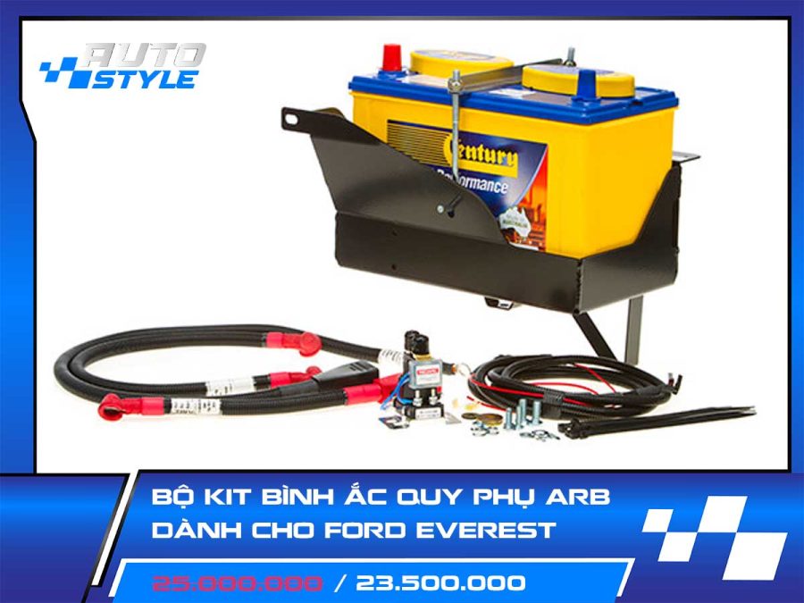 Bộ Kit Bình Ắc Quy Phụ ARB Dành Cho Ford Everest Hay Đi Camping