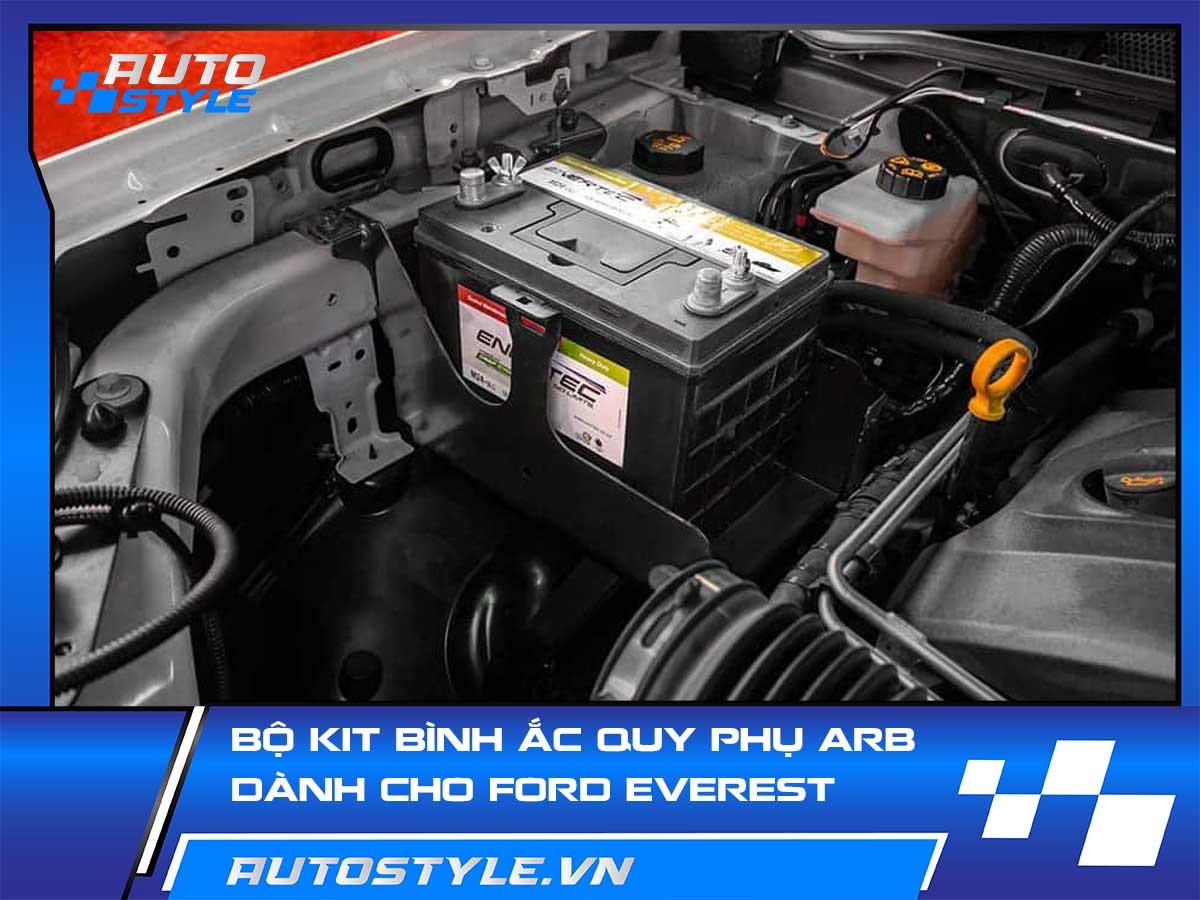 Bộ Kit Bình Ắc Quy Phụ ARB Dành Cho Ford Everest Hay Đi Camping