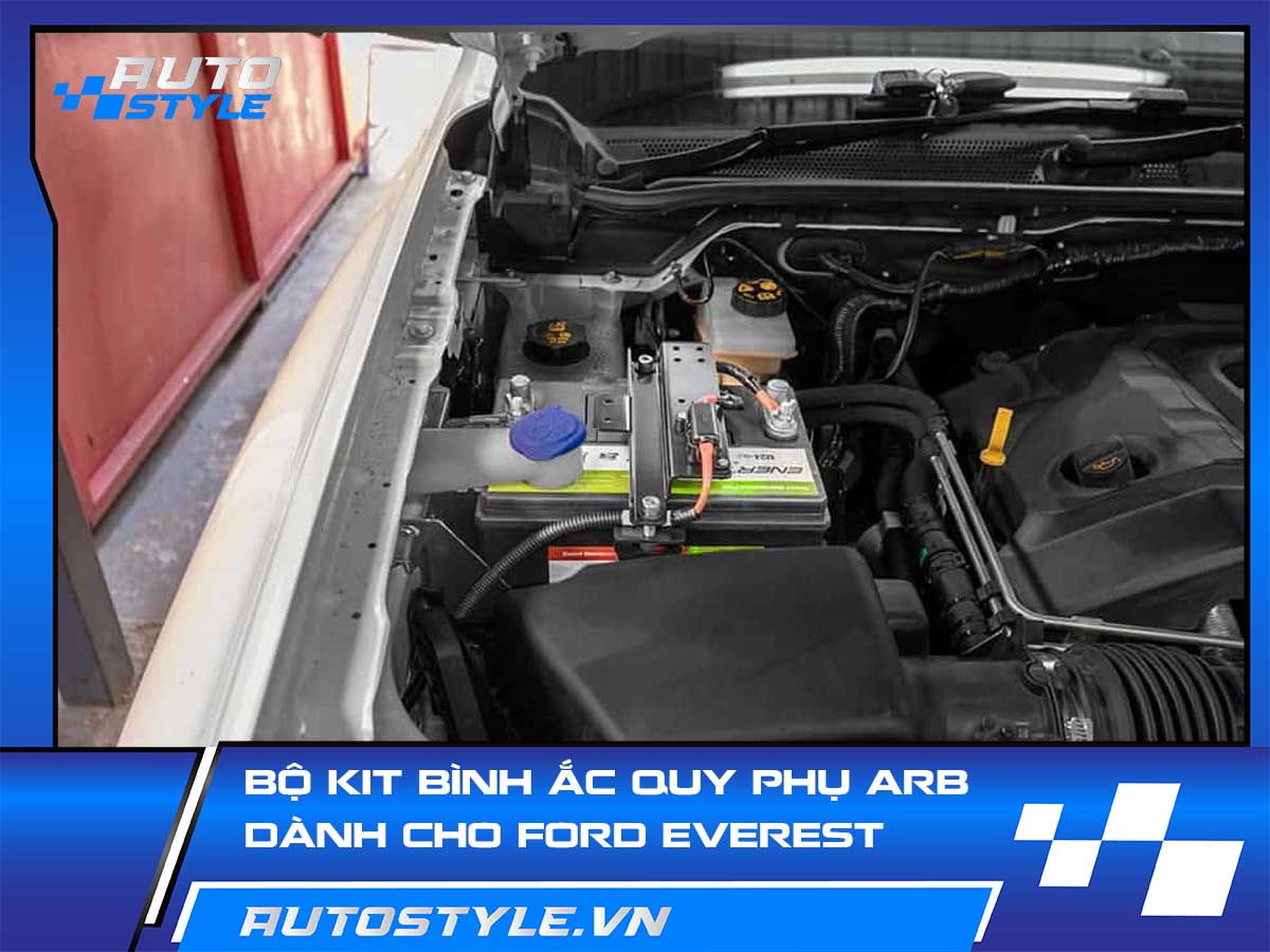 Bộ Kit Bình Ắc Quy Phụ ARB Dành Cho Ford Everest Hay Đi Camping