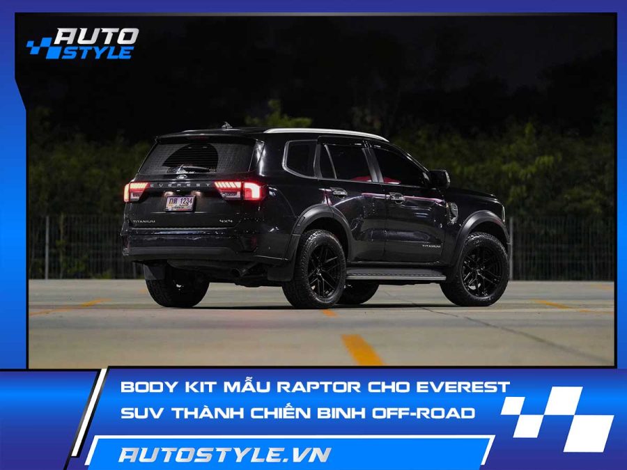 Body kit mẫu RAPTOR cho Everest – Biến hóa SUV thành chiến binh off-road