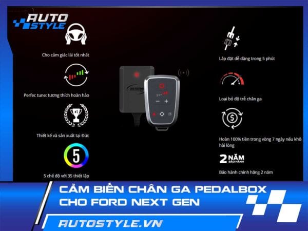 Cảm Biến Chân Ga PedalBox – Giải Pháp Tăng Tốc  Cho Ford Next Gen
