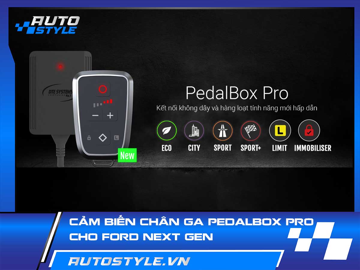 Cảm Biến Chân Ga PedalBox Pro – Nâng Cấp Không Dây Cho Ford Next Gen