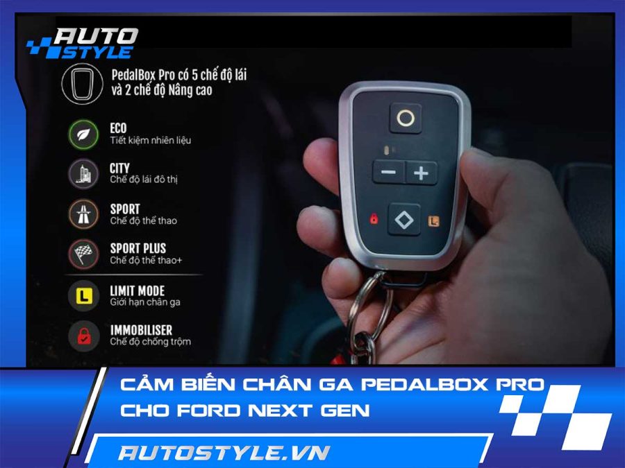 Cảm Biến Chân Ga PedalBox Pro – Nâng Cấp Không Dây Cho Ford Next Gen