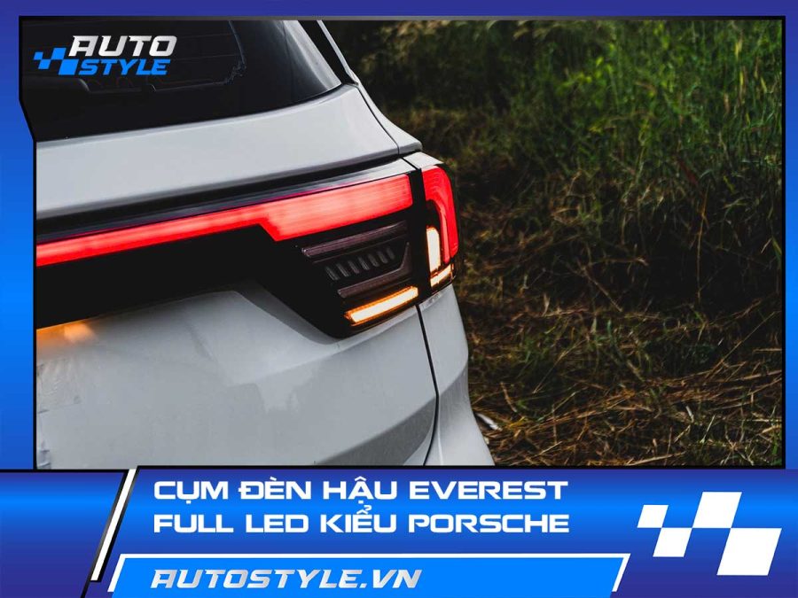 Cụm đèn hậu Everest Full LED kiểu Porsche