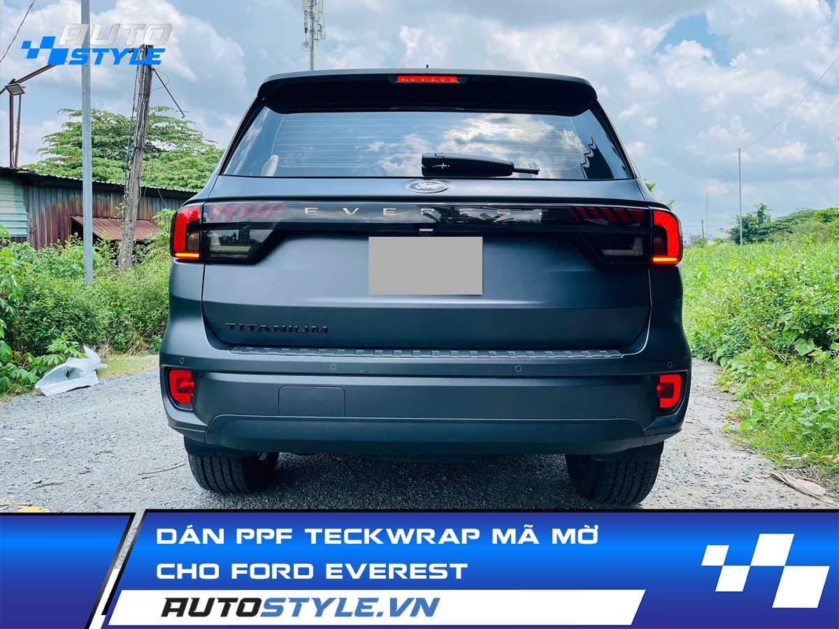Dán PPF TeckWrap X75 Mờ 7.5 Mil Cho Ford Everest