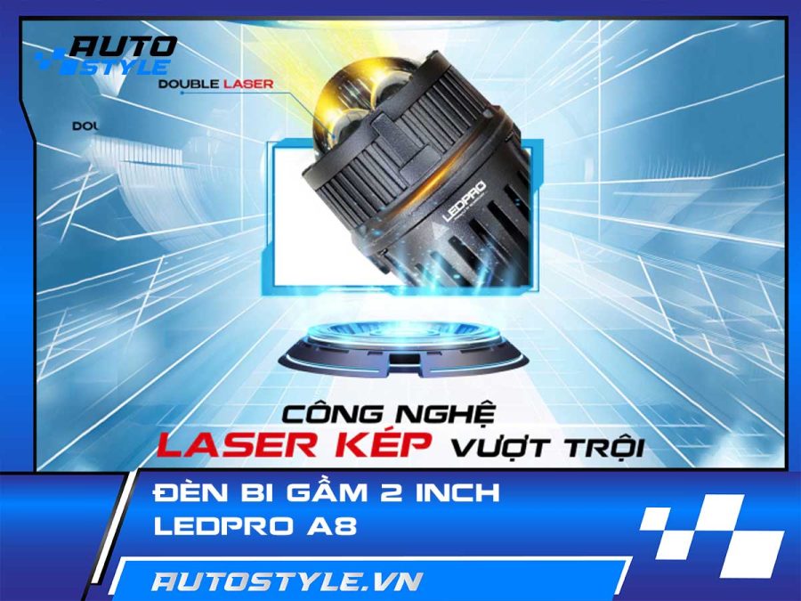 Đèn Bi Gầm 2 Inch LedPro A8 – Nâng Tầm Ánh Sáng Gầm Xe Everest