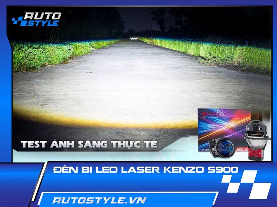 Đèn Bi Led Laser Kenzo S900 – Everest Nâng Cấp Cụm Cos LED Matrix Zin Lên Laser