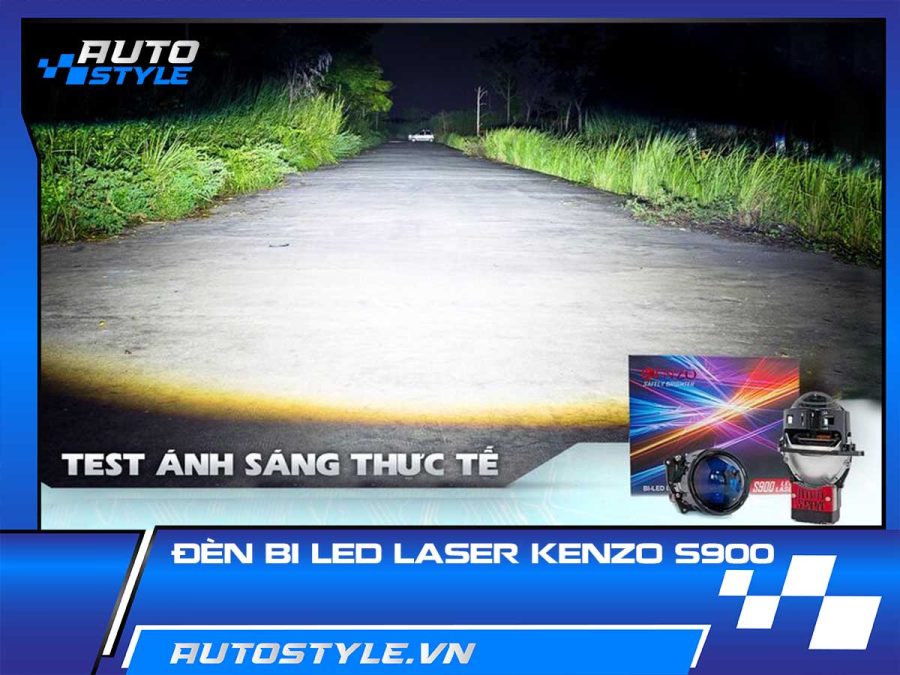 Đèn Bi Led Laser Kenzo S900 – Everest Nâng Cấp Cụm Cos LED Matrix Zin Lên Laser
