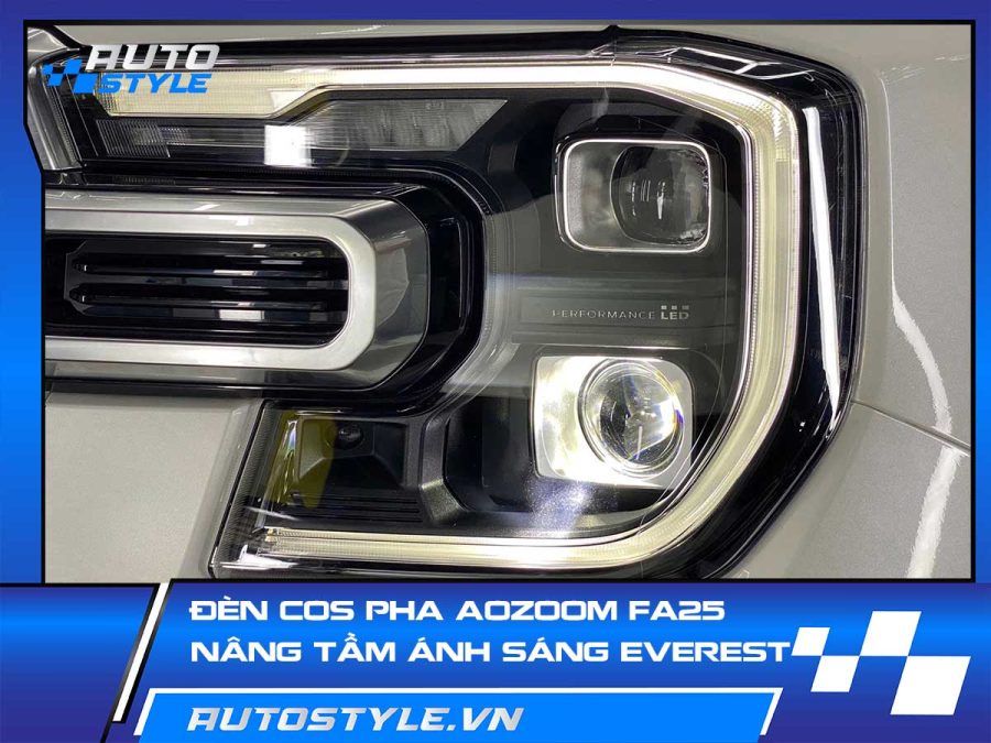 Đèn Cos Pha Aozoom FA25 – Nâng Tầm Ánh Sáng Cho Ford Everest Next Gen