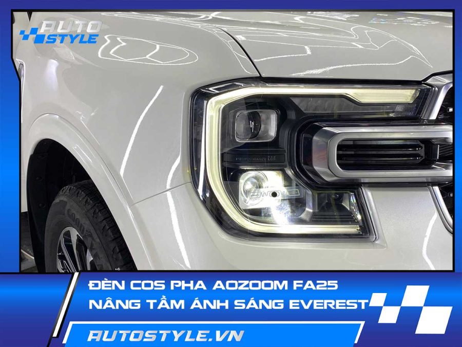 Đèn Cos Pha Aozoom FA25 – Nâng Tầm Ánh Sáng Cho Ford Everest Next Gen