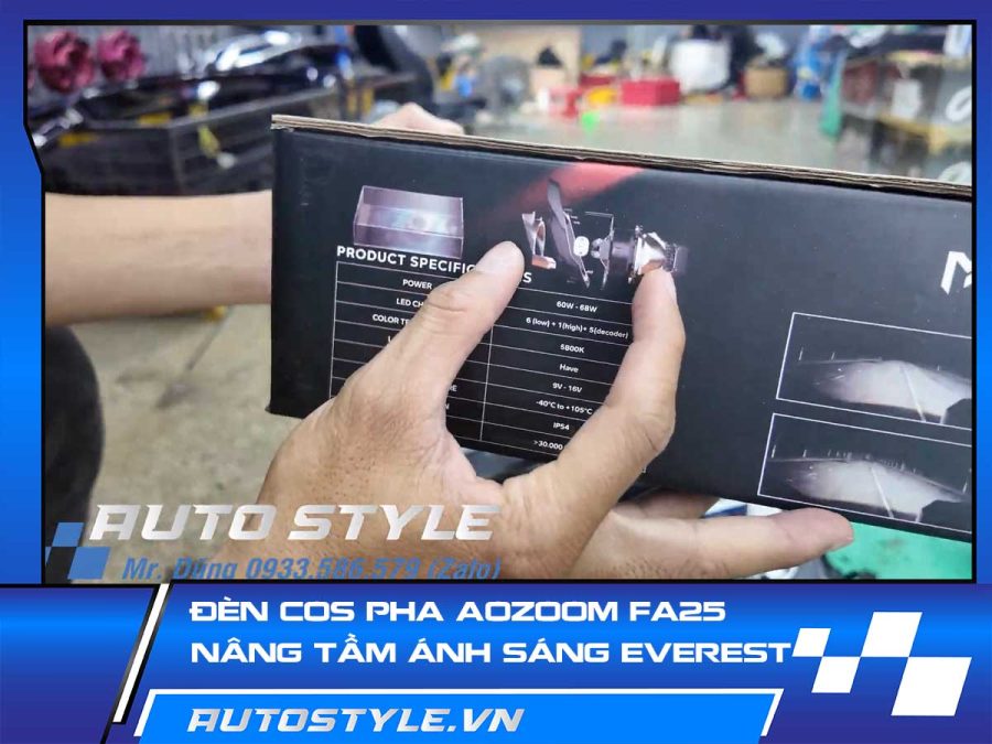 Đèn Cos Pha Aozoom FA25 – Nâng Tầm Ánh Sáng Cho Ford Everest Next Gen