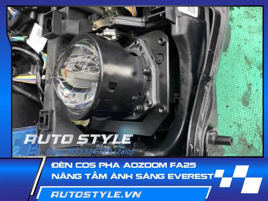 Đèn Cos Pha Aozoom FA25 – Nâng Tầm Ánh Sáng Cho Ford Everest Next Gen