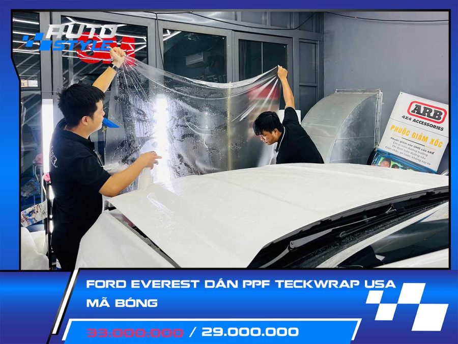 Ford Everest Dán PPF Teckwrap USA Mã Bóng