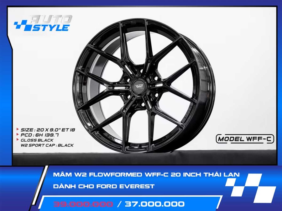 Mâm W2 FlowFormed WFF-C 20 Inch Thái Lan Dành Cho Ford Everest