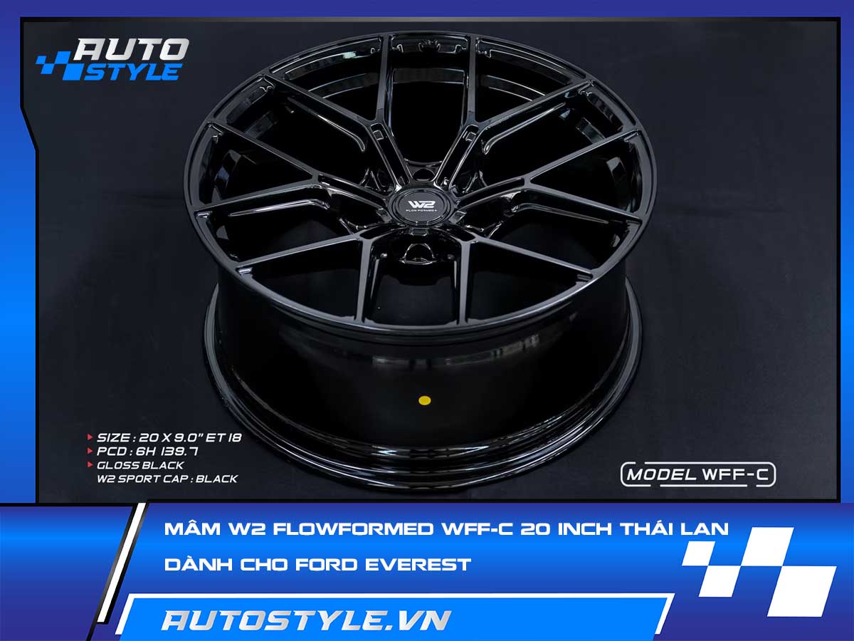 Mâm W2 FlowFormed WFF-C 20 Inch Thái Lan Dành Cho Ford Everest