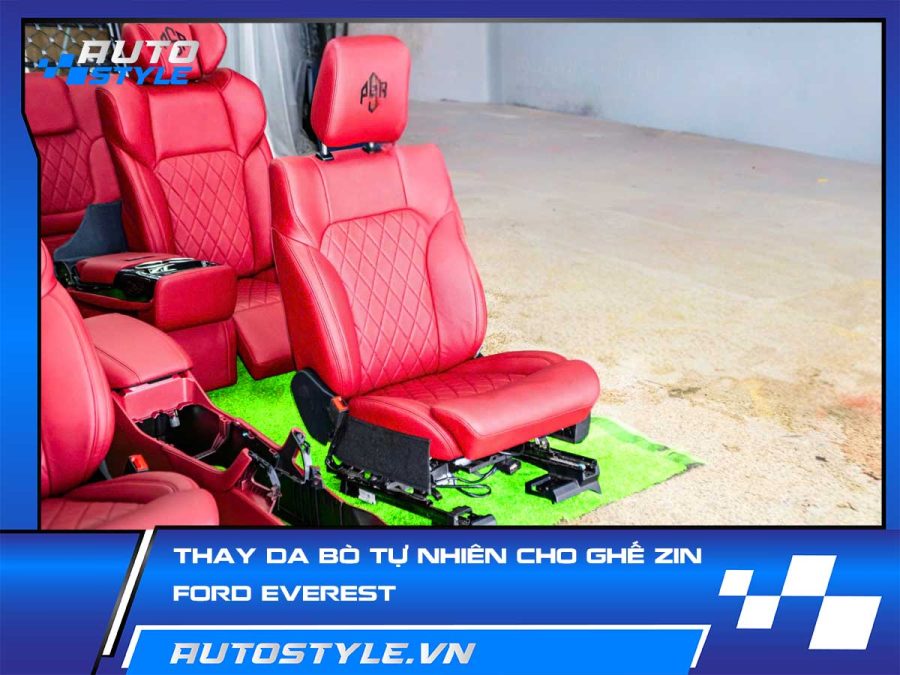 Thay Da Bò Tự Nhiên Cho Ghế Zin Ford Everest