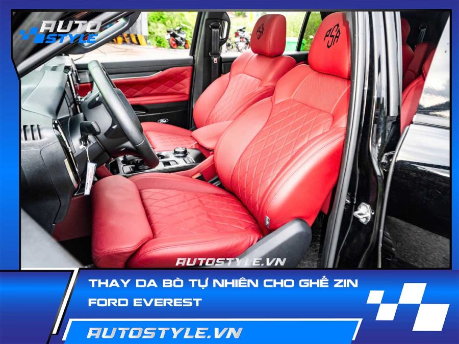 Thay Da Bò Tự Nhiên Cho Ghế Zin Ford Everest