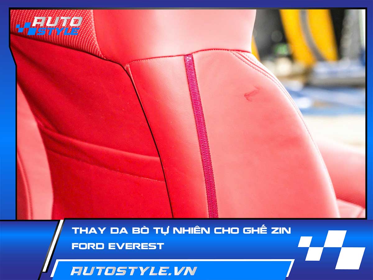 Thay Da Bò Tự Nhiên Cho Ghế Zin Ford Everest