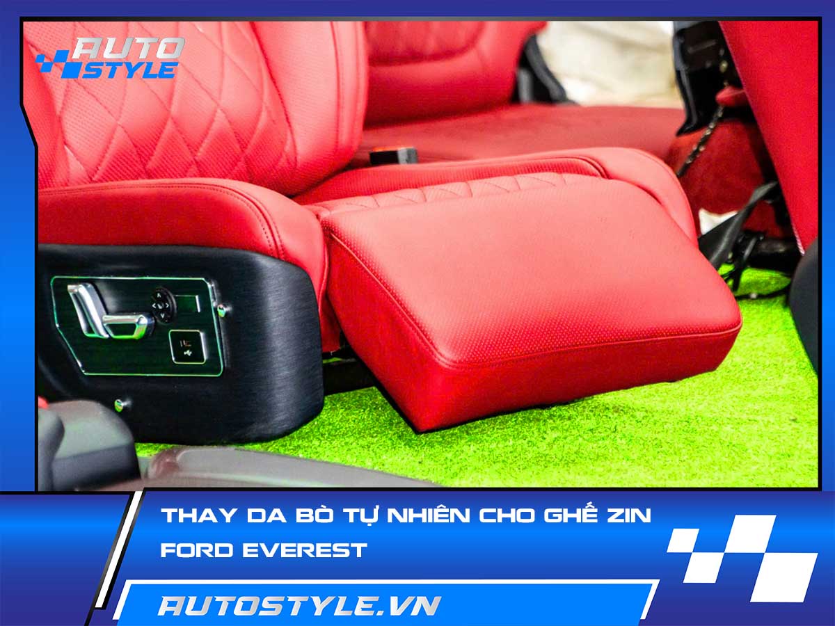 Thay Da Bò Tự Nhiên Cho Ghế Zin Ford Everest