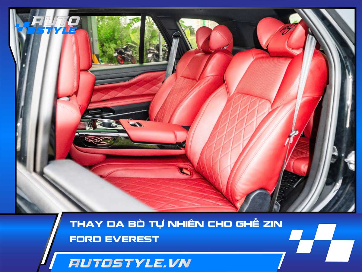 Thay Da Bò Tự Nhiên Cho Ghế Zin Ford Everest