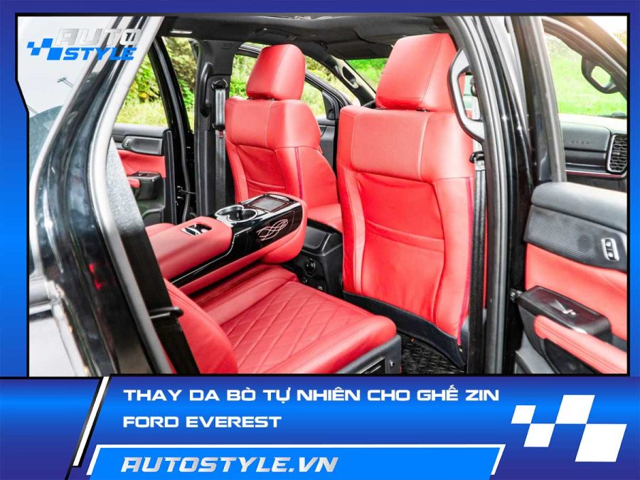 Thay Da Bò Tự Nhiên Cho Ghế Zin Ford Everest