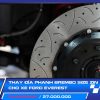 Thay đĩa phanh Brembo size zin cho xe Ford Everest