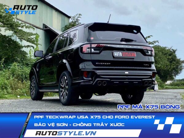 Dán PPF TeckWrap USA X75 Cho Ford Everest Bảo Vệ Sơn Chống Trầy Xước