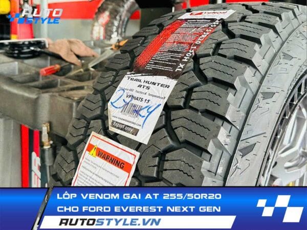 Lốp Venom Gai AT 25550R20 Cho Ford Everest Next Gen