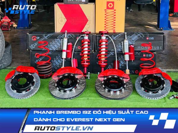 Phanh Brembo 19Z Đỏ Ford Everest - Nâng Cấp Hệ Thống Phanh Hiệu Suất Cao