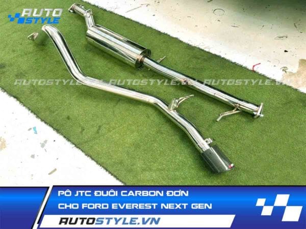 Pô JTC Carbon Đơn Cho Ford Everest Next Gen