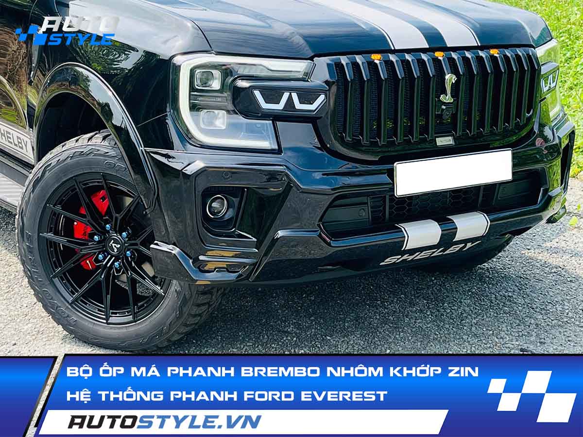 Bộ Ốp Má Phanh Brembo Nhôm Khớp Zin Hệ Thống Phanh Ford Everest