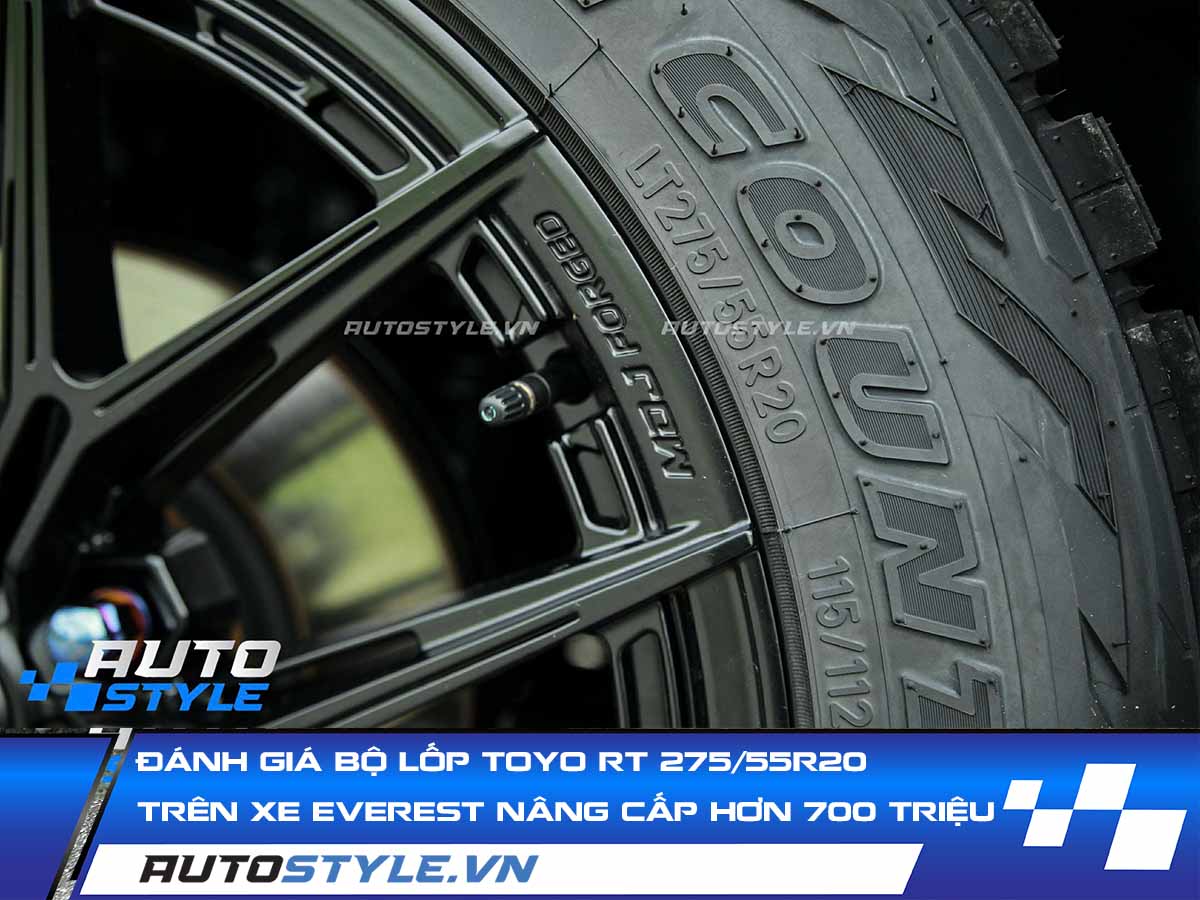 Đánh Giá Bộ Lốp Toyo RT 275/55R20 Trên Chiếc Ford Everest Nâng Cấp Hơn 700 Triệu