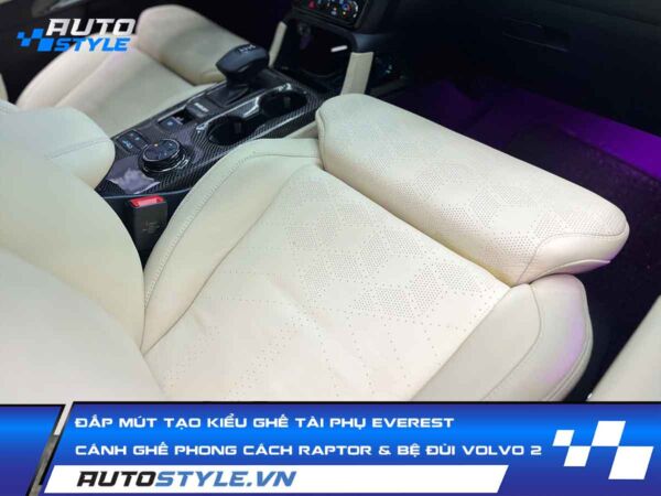 Đắp Mút Tạo Kiểu Ghế Tài Phụ Everest Phong Cách Raptor Phối Volvo