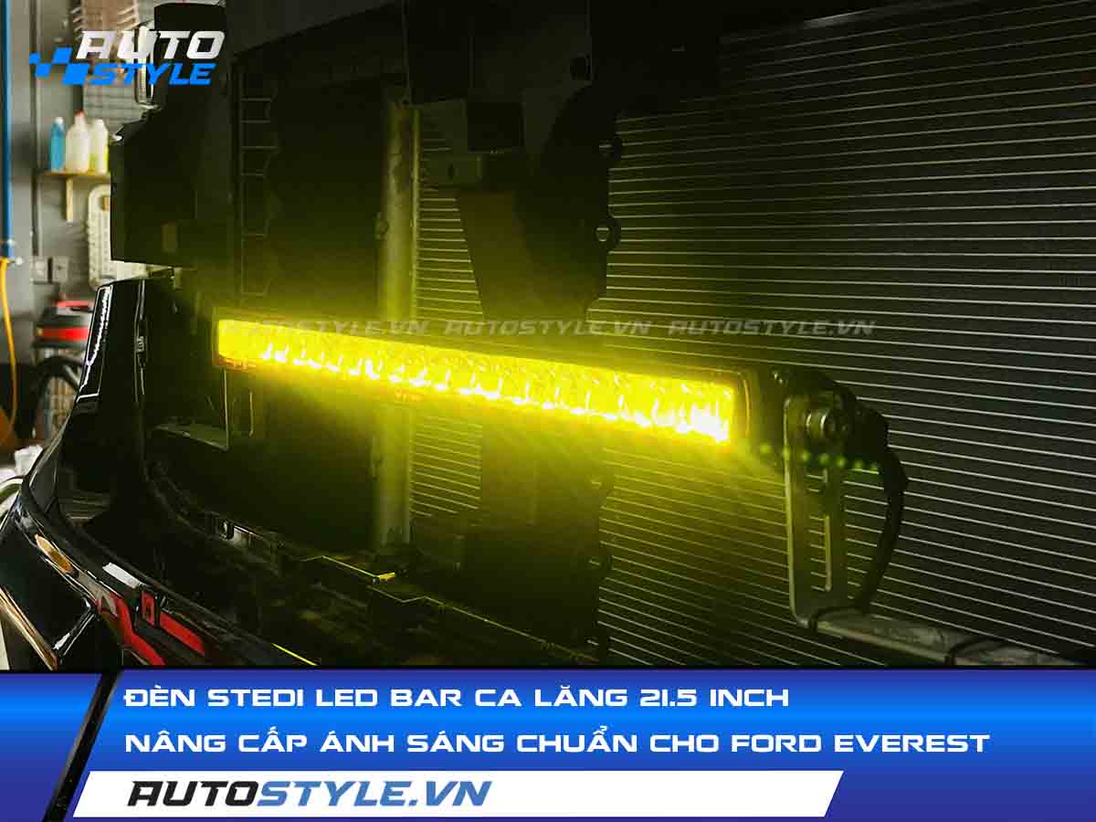 Đèn Stedi LED Bar Ca Lăng 21.5 Inch Nâng Cấp Ánh Sáng Chuẩn Kỹ Thuật Cho Ford Everest