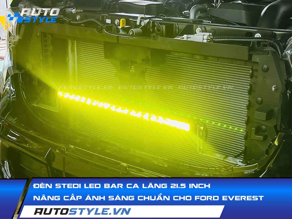 Đèn Stedi LED Bar Ca Lăng 21.5 Inch Nâng Cấp Ánh Sáng Chuẩn Kỹ Thuật Cho Ford Everest