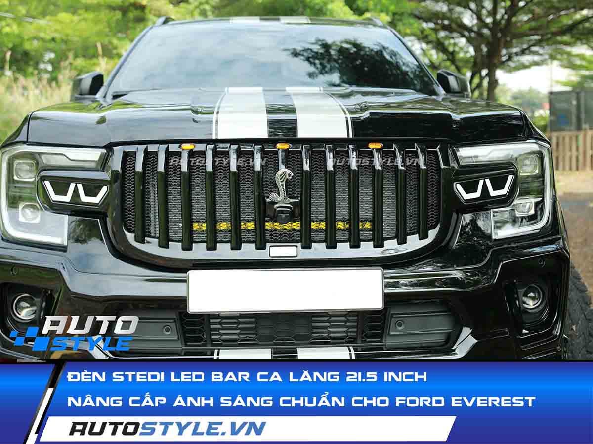 Đèn Stedi LED Bar Ca Lăng 21.5 Inch Nâng Cấp Ánh Sáng Chuẩn Kỹ Thuật Cho Ford Everest