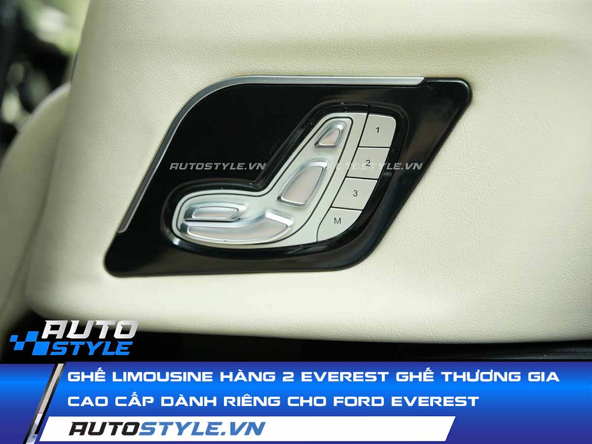 Ghế Limousine Hàng 2 Everest Ghế Thương Gia Cao Cấp Dành Riêng Cho Ford Everest