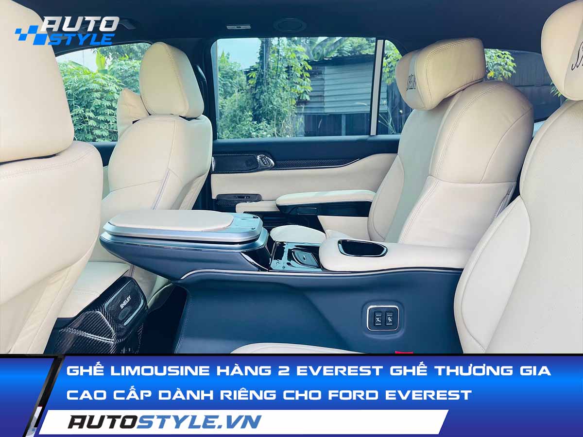 Ghế Limousine Hàng 2 Everest Ghế Thương Gia Cao Cấp Dành Riêng Cho Ford Everest