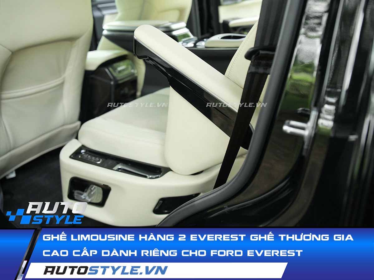 Ghế Limousine Hàng 2 Everest Ghế Thương Gia Cao Cấp Dành Riêng Cho Ford Everest